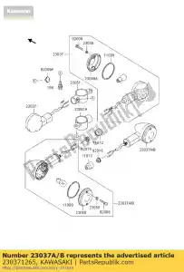 kawasaki 230371265 lampe-assy-signal, rr en500-a1 - La partie au fond