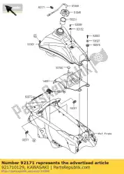 Here you can order the clamp,hightension cor vn1600-a from Kawasaki, with part number 921710129: