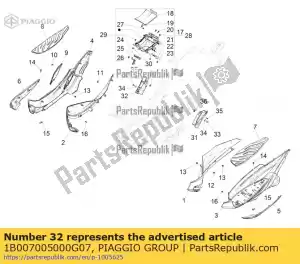 Piaggio Group 1B007005000G07 poggiapiedi dx completo - Il fondo