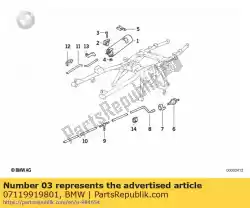 Ici, vous pouvez commander le vis à tête cylindrique - m6x16 auprès de BMW , avec le numéro de pièce 07119919801: