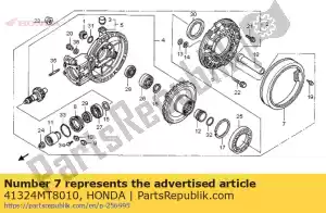 Honda 41324MT8010 plaat, stofbeschermer - Onderkant