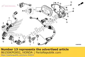 honda 86150KPG902 emblema, produto (uehara) - Lado inferior