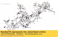 18325MW4000, Honda, guarda, ex. tubo de calor honda rvf 750 1994 1995 1996, Novo