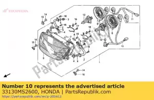 Honda 33130MS2600 cord comp. - Lado inferior