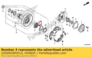 Honda 22606GN5910 molla, fermo unidirezionale - Il fondo