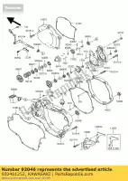 920461252, Kawasaki, Roulement-aiguille kx125-k4 kawasaki kx 125 250 500 1997 1998 1999 2000 2001 2002 2003 2004 2005 2006 2007 2008, Nouveau