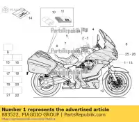 883522, Piaggio Group, logo norge dx moto-guzzi norge zgulps01, zgulpt00, zgulps03 1200 2014 2016 2017, New