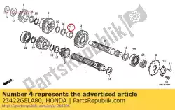 momenteel geen beschrijving beschikbaar van Honda, met onderdeel nummer 23422GELA80, bestel je hier online: