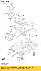 Here you can order the strainer,oil from Suzuki, with part number 1652048G01: