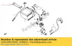 Here you can order the cover, battery terminal from Honda, with part number 32414MCF000: