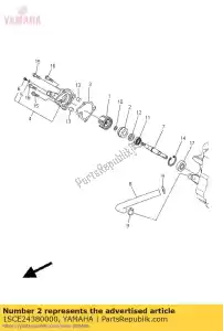 yamaha 1SCE24380000 uszczelnienie mechaniczne - Dół