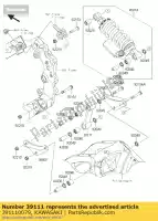 391110079, Kawasaki, tirant, suspension kawasaki zx10r ninja j k anniversary edition  zx 10r abs 1000 , Nouveau