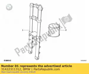 bmw 31422311312 telescope-fork (from 08/1991) - Bottom side