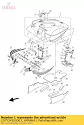 Aqui você pode pedir o tanque de combustível comp. Em Yamaha , com o número da peça 1D7Y24100003: