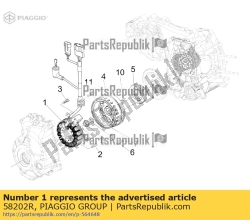 Aprilia 58202R, Stator, OEM: Aprilia 58202R