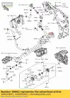 390620691, Kawasaki, slangkoeling, thermo-verwarming 250 kawasaki  ninja z 250 300 2011 2013 2014 2015 2016 2017 2018, Nieuw