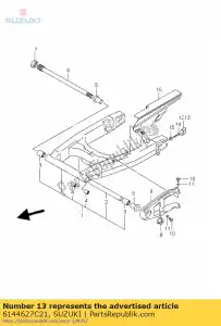 suzuki 6144627C21 arruela, anúncio de corrente - Lado inferior