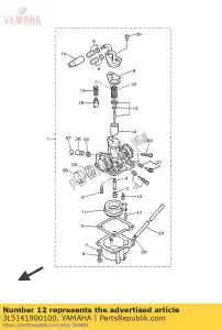 yamaha 3L5141900100 zawór iglicowy - Dół