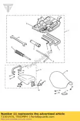 Aquí puede pedir asiento trasero de Triumph , con el número de pieza T2301976: