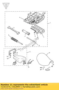 triumph T2301976 asiento trasero - Lado inferior