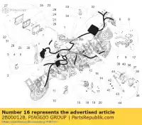2B000128, Piaggio Group, Wspornik pomocniczy aprilia  caponord zd4vk000, zd4vka, zd4vk001, zd4vka01 zd4vkb000, zd4vkb001, zd4vkb003, zd4vkb00x, zd4vkb009 zd4vku00 1200 2013 2014 2015 2016 2017, Nowy