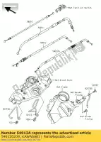 540120209, Kawasaki, acelerador de cabo, fechando kawasaki kle versys b a d c abs 650 , Novo