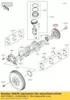 490790021, Kawasaki, 01 poulie-courroie, vilebrequin kawasaki  820 2017 2018 2019 2020, Nouveau