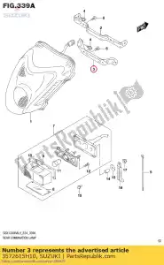 suzuki 3572615H10 soporte, trasero co - Lado inferior