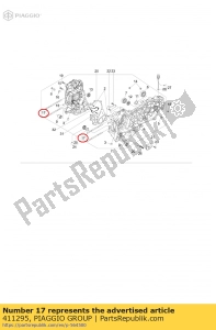 aprilia 411295 stud bolt - Bottom side