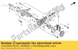 honda 15105KCY670 nenhuma descrição disponível no momento - Lado inferior