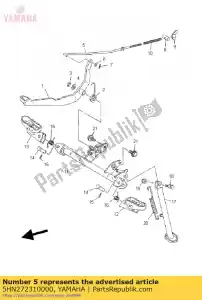 yamaha 5HN272310000 stang, rem - Onderkant