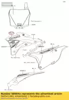 560541380, Kawasaki, marque, linceul, kawasaki kx85cef kawasaki  kx 85 2014 2017 2018, Nouveau