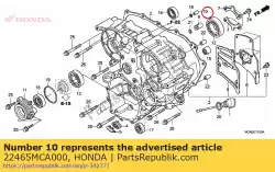 Aqui você pode pedir o orifício, controle de embreagem em Honda , com o número da peça 22465MCA000: