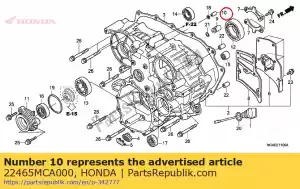 honda 22465MCA000 orifice, clutch control - Bottom side