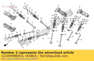 honda 12209MBB003 uszczelka, trzpie? zaworu - Dół