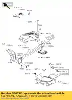 560710091, Kawasaki, label-warning,oil check ksf450 kawasaki kfx 450 2009 2010 2011 2012 2013 2014, New