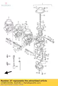 suzuki 1338533C00 support, jet - La partie au fond