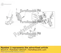 852214, Piaggio Group, prawy zacisk hamulca przedniego. z?oty p432 aprilia  dorsoduro rsv rsv tuono rsv4 tuono tuono zd4tv000, zd4tv001, zd4tva00, zd4tva01, zd4tvc00,  750 1000 1200 2006 2007 2008 2009 2010 2011 2012 2013 2016, Nowy