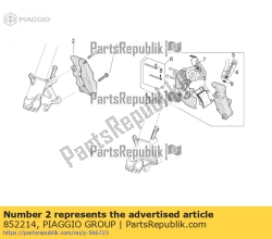 Aprilia 852214, étrier de frein avant droit. or p432, OEM: Aprilia 852214