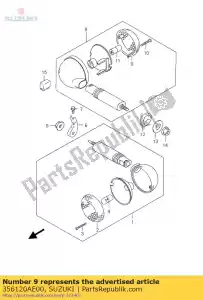 suzuki 356120AE00 lentille - La partie au fond