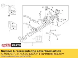 Aqui você pode pedir o articulação em Piaggio Group , com o número da peça AP9100914: