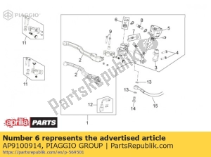 aprilia AP9100914 joint - Bottom side