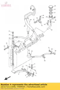 yamaha 2S3272111000 pedaal, rem - Onderkant