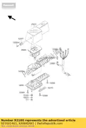 Here you can order the damper zx1100-d1 from Kawasaki, with part number 921601461: