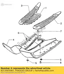 Ici, vous pouvez commander le repose pieds auprès de Piaggio Group , avec le numéro de pièce 8213005087: