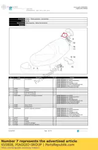 Piaggio Group 655808 onderste plaat - Onderkant