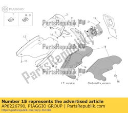 Aprilia AP8226790, Rear mudguard, OEM: Aprilia AP8226790