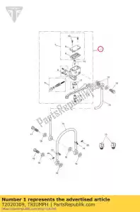 triumph T2020309 master cylinder - Bottom side