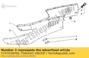 Piaggio Group 5747630090 carenado.lh. - Lado inferior