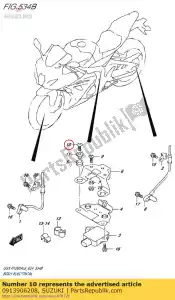 suzuki 0913906208 boulon, capteur d'accélération assy brkt - La partie au fond